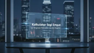 Kalkulator Segi Empat Pengiraan Perimeter, Luas dan Diagonal