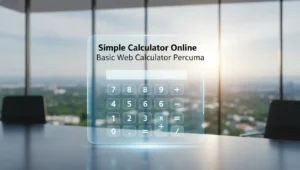 Simple Calculator percuma – kalkulator mudah guna di web untuk kiraan pantas. Sesuai untuk pelajar, peniaga kecil & kerja pejabat.