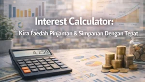 interest calculator untuk kira faedah pinjaman dan simpanan di Malaysia