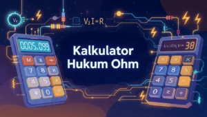 Kalkulator Hukum Ohm online percuma untuk pelajar dan juruteknik. Kira volt, ampere dan ohm dengan mudah serta tepat.