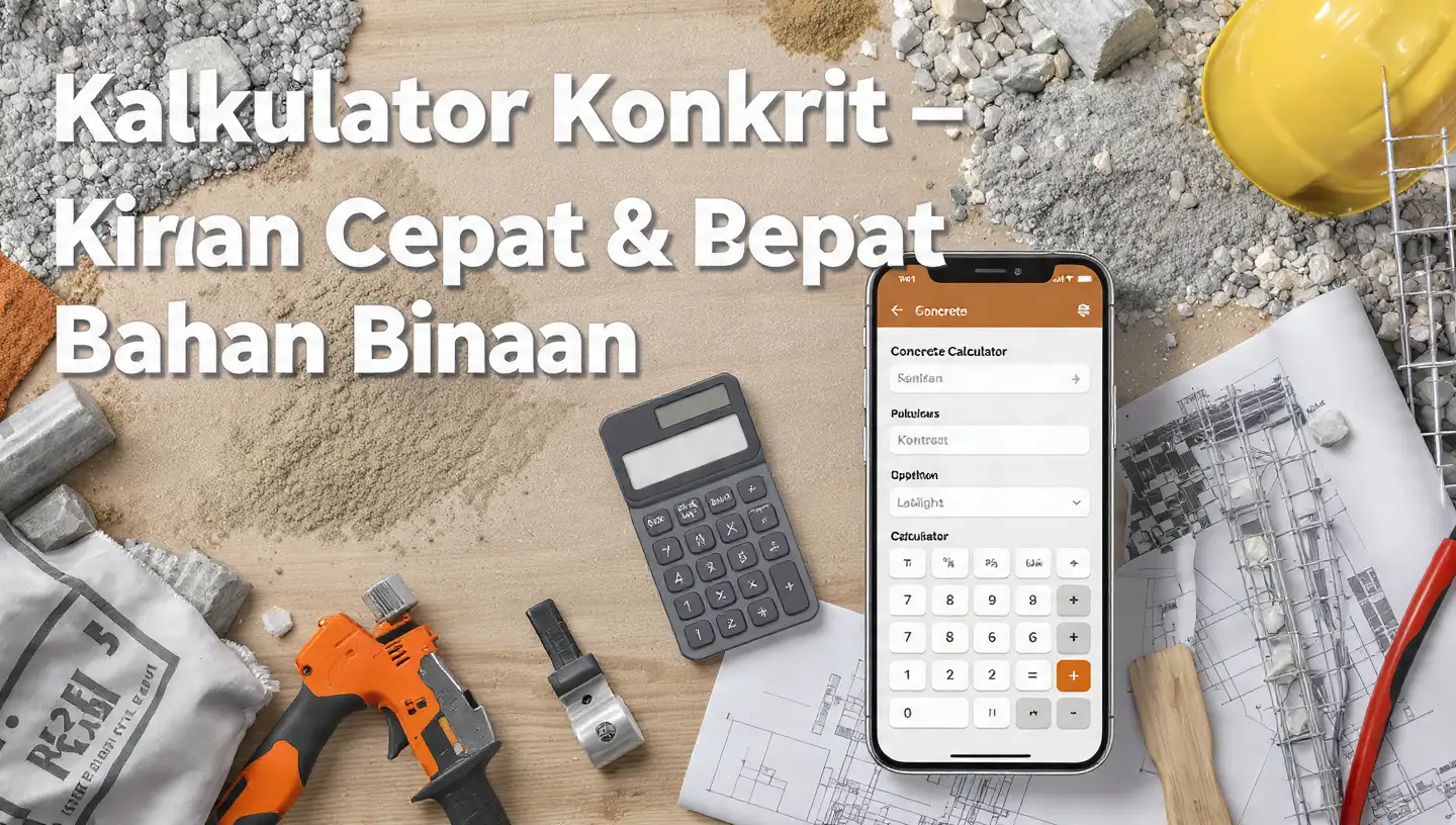 Kalkulator Konkrit Percuma Online | Kira Bahan & Kos Projek