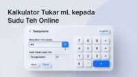 Ketahui cara tukar mL kepada sudu teh dengan formula mudah, jadual konversi lengkap, dan kalkulator online. Sesuai untuk masakan, baking dan dos ubat.