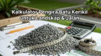 Kalkulator Pengira Batu Kerikil untuk Landskap & Jalan
