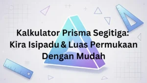 Kalkulator Prisma Segitiga Kira Isipadu & Luas Permukaan Dengan Mudah