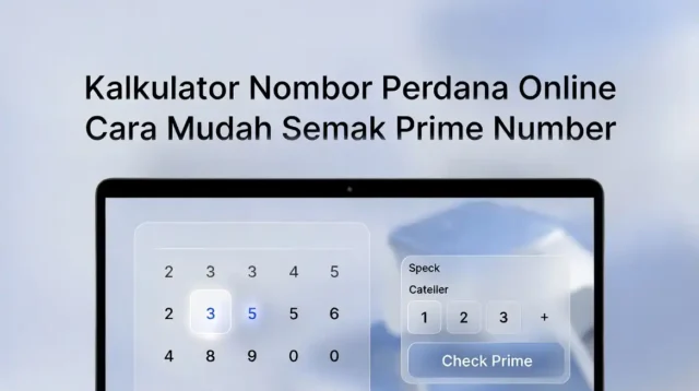 Kalkulator Nombor Perdana Online Cara Mudah Semak Prime Number