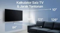 Kalkulator Saiz TV & Jarak Tontonan Kalkulator Saiz TV & Jarak Tontonan