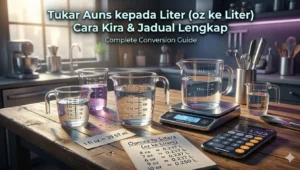 Tukar Auns kepada Liter oz ke Liter Cara Kira & Jadual Lengkap
