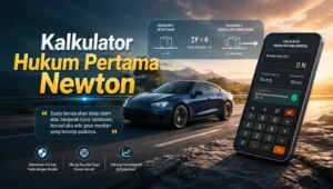 Kalkulator Hukum Pertama Newton dan Penjelasan Lengkap Hukum Gerakan Newton Pertama