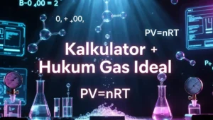Kalkulator Hukum Gas Ideal dan Persamaan Gas Ideal Lengkap