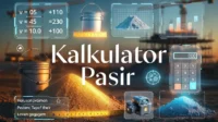 Kalkulator Pasir Bangunan Kiraan Tepat Pasir 1 Ela untuk Konkrit & Lantai