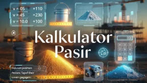 Kalkulator Pasir Bangunan Kiraan Tepat Pasir 1 Ela untuk Konkrit & Lantai