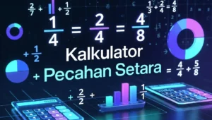 Kalkulator Pecahan Setara Percuma Semak dan Jana Pecahan Setara