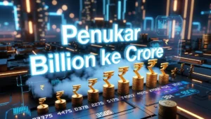 Kalkulator Penukar Billion ke Crore & Jadual Penukaran Lengkap