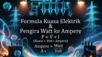 Formula Kuasa Elektrik untuk Pengira Watt ke Ampere Lengkap