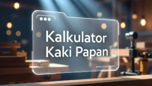 Kalkulator Kaki Papan Percuma Untuk Pengiraan Kayu