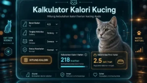 Kalkulator Kalori Kucing untuk Berat Badan Sihat